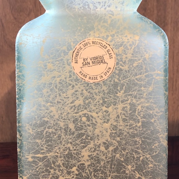8226 VIDRIOS San Miguel SPAIN Vase Green Vase 100% Recycled Glass - Picture 12 of 13